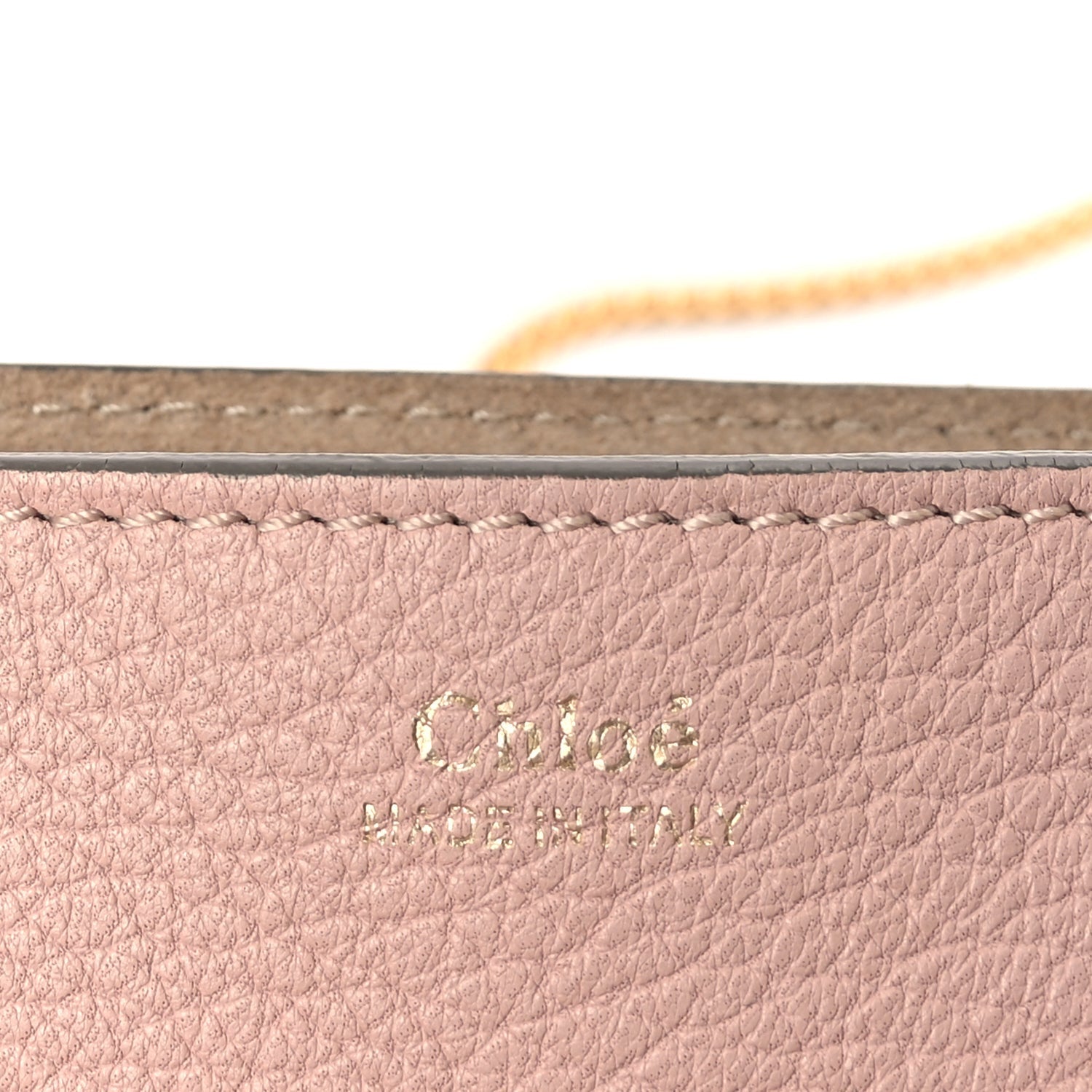 Chloe Grained Lambskin Medium Drew Shoulder Bag Cement Pink 5 of 8