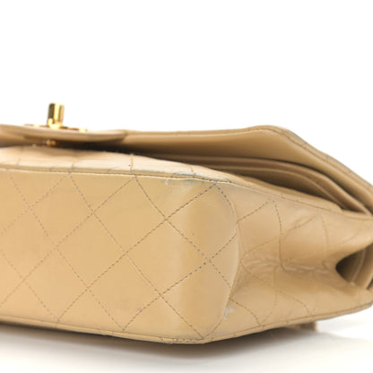 Chanel Lambskin Quilted Medium Double Flap Beige 11 of 14