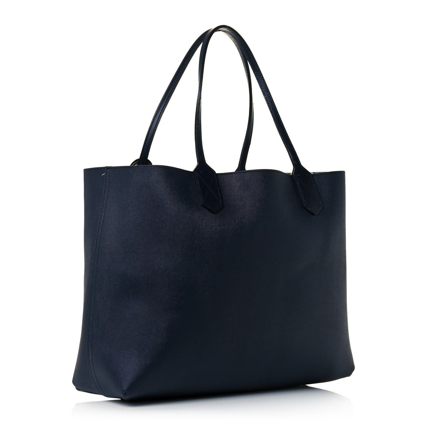 GG Supreme Monogram Blooms Medium Reversible Tote Beige Blue Navy