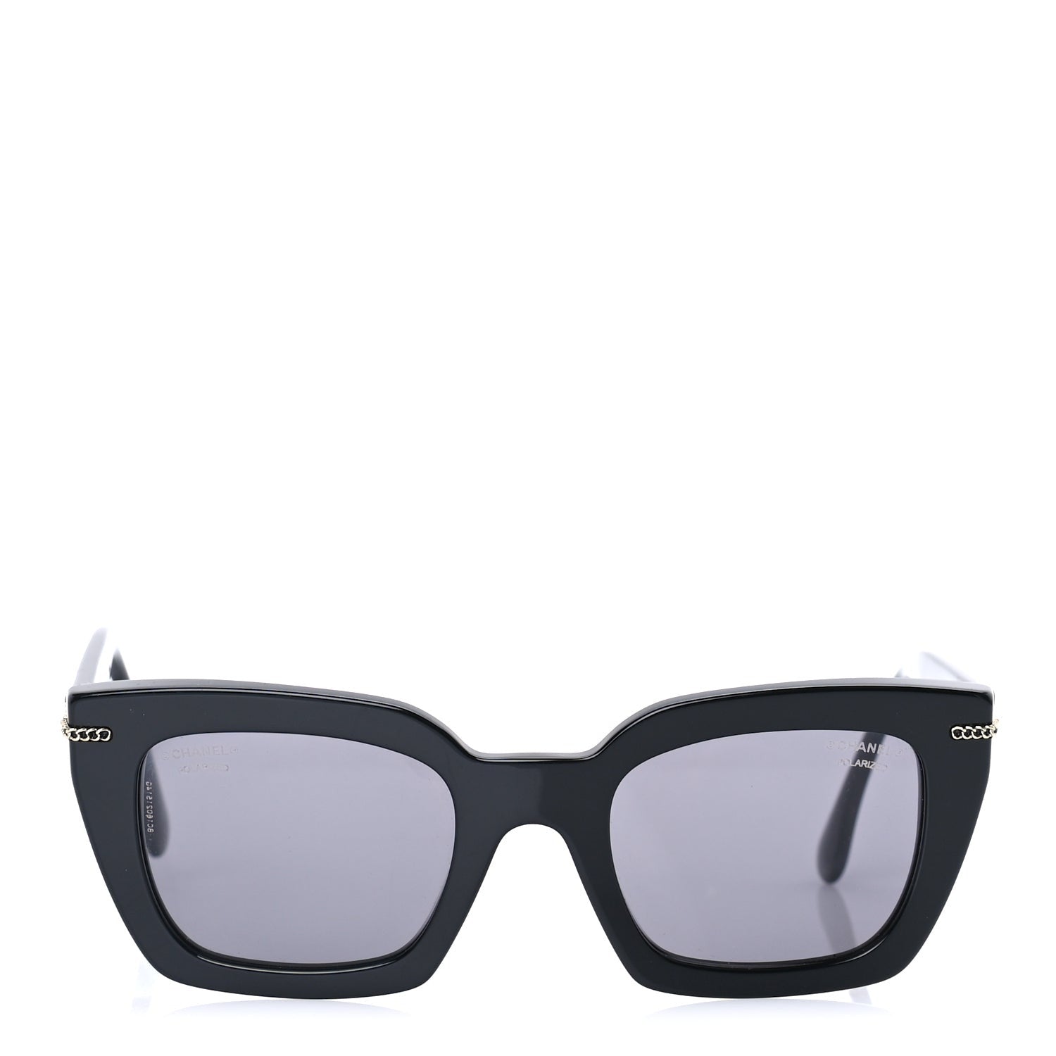 Chanel Acetate Polarized CC Butterfly Sunglasses 5509  Black 2 of 7
