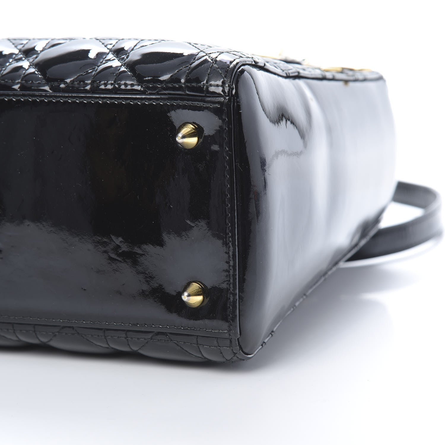 Christian Dior Patent Cannage Medium Lady Dior Black 10 of 13