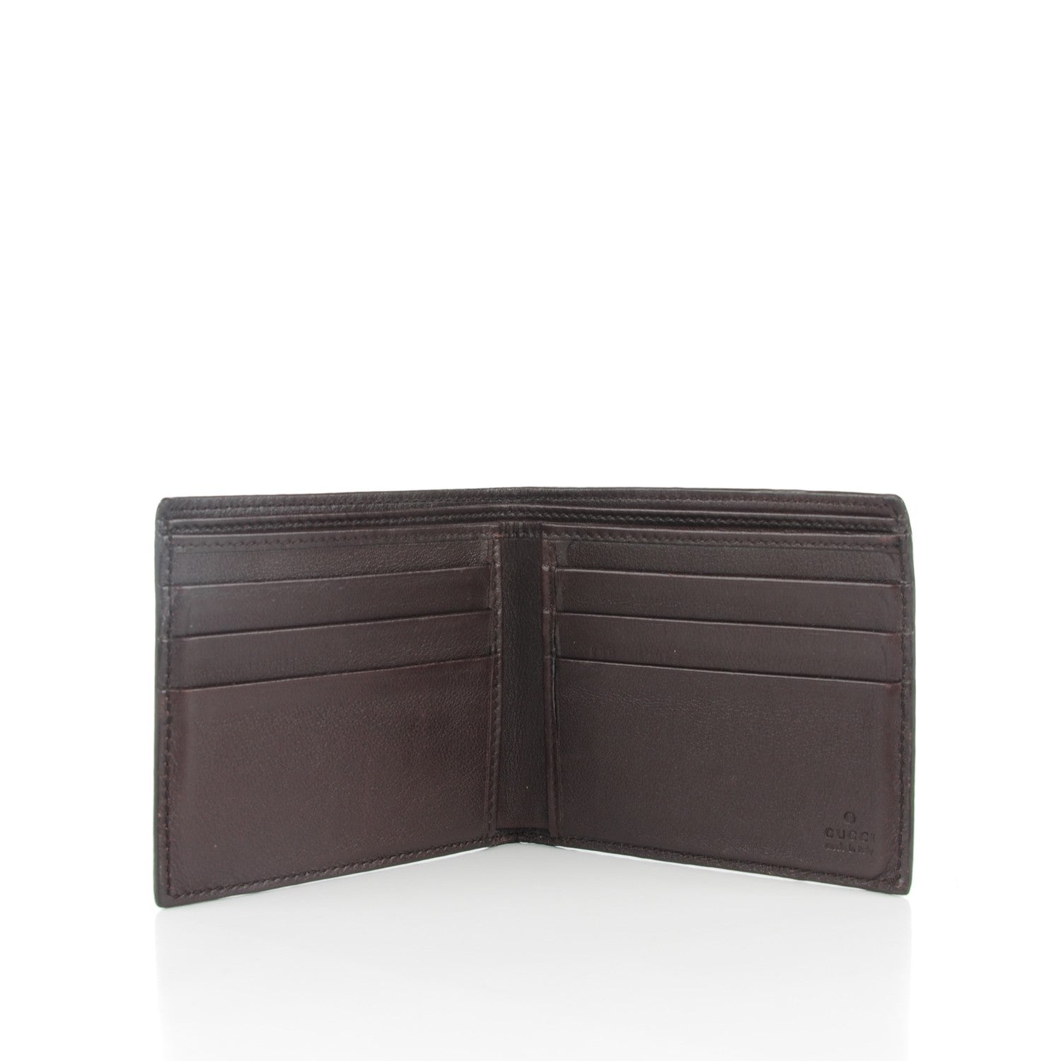 Gucci Guccissima Avel Bi-Fold Wallet Chocolate 5 of 7