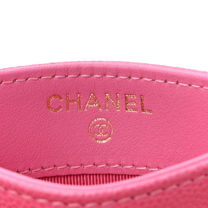 Chanel Caviar Quilted Card Holder Fuchsia 6 of 11