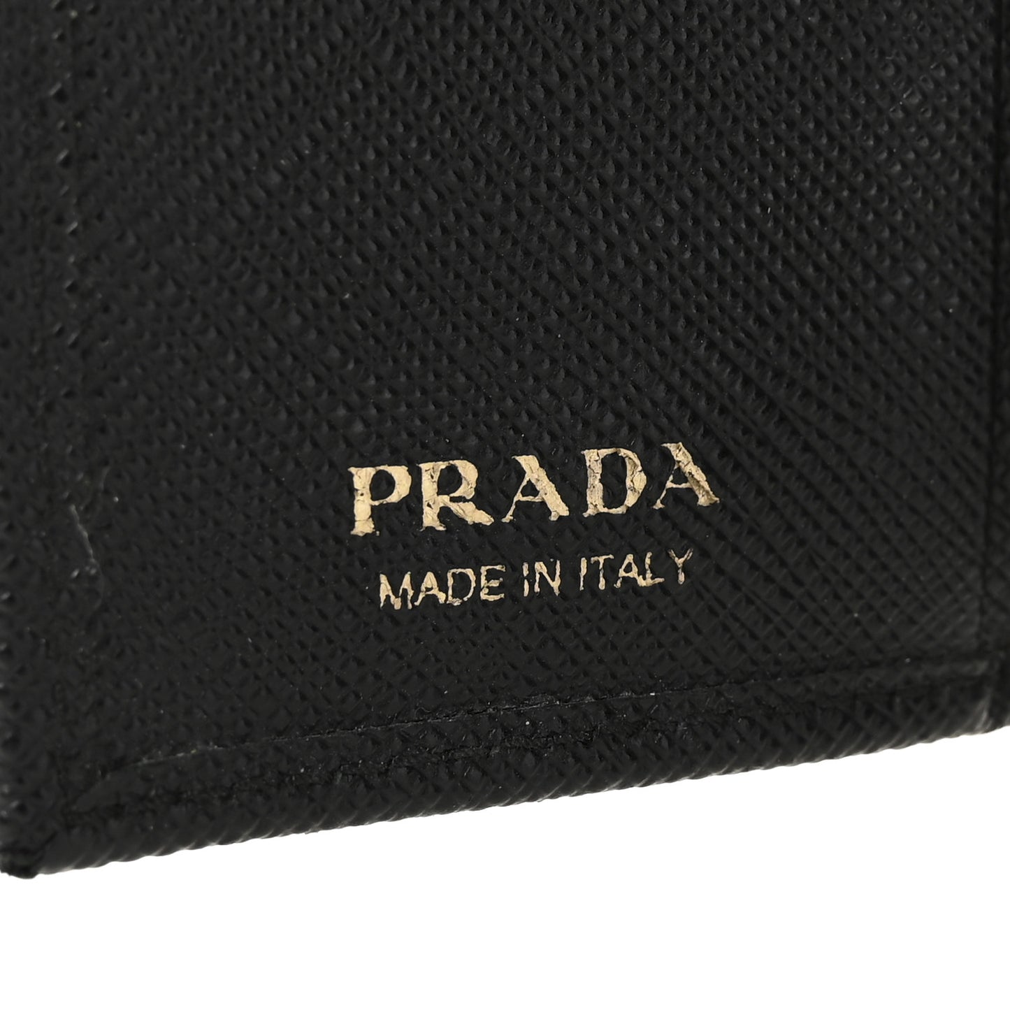 Saffiano Metal 6 Key Holder Black