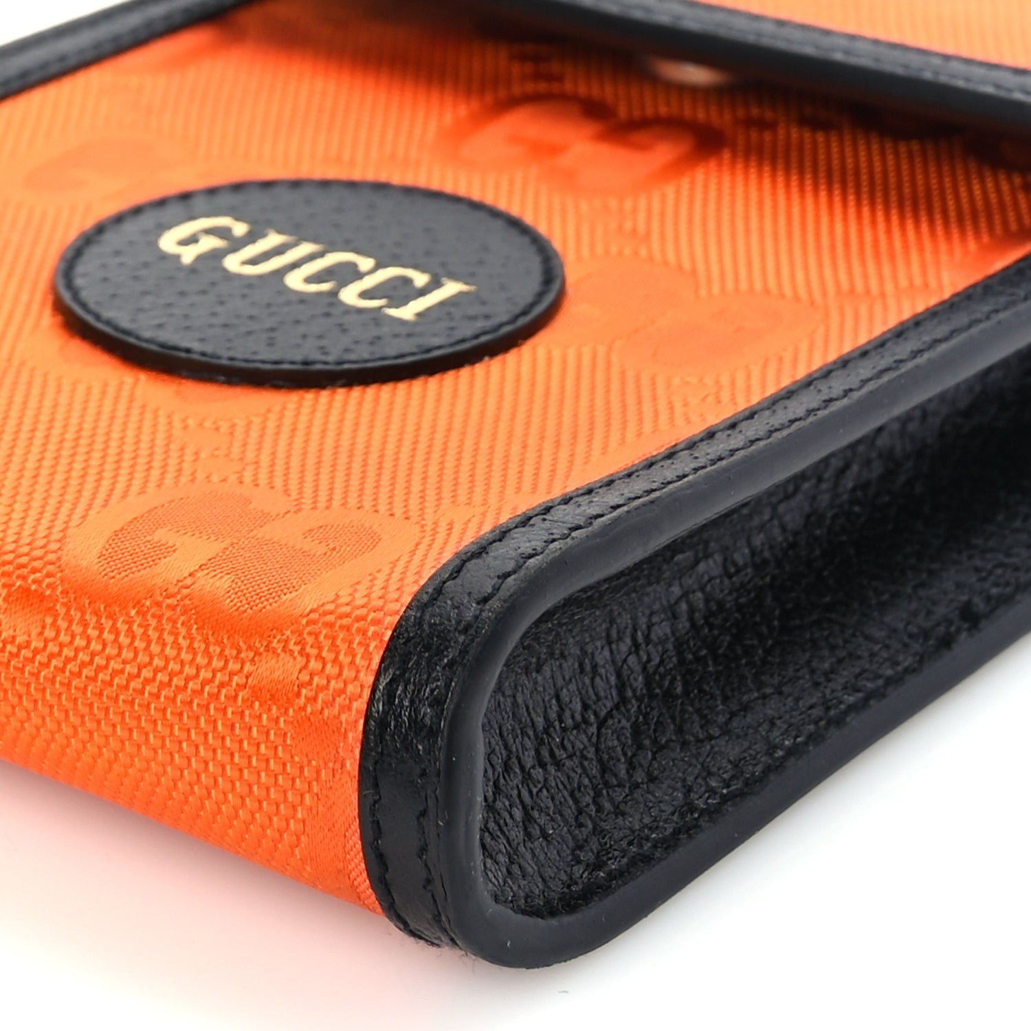 Gucci Econyl Nylon Monogram Off The Grid Crossbody Bag Carrot Orange Black 7 of 7