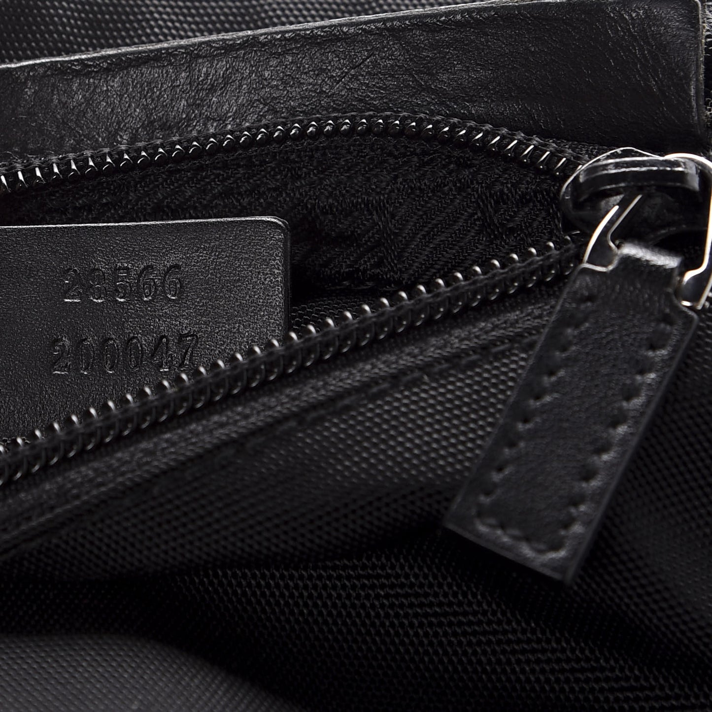 Canvas Double Pocket Belt Bag Black