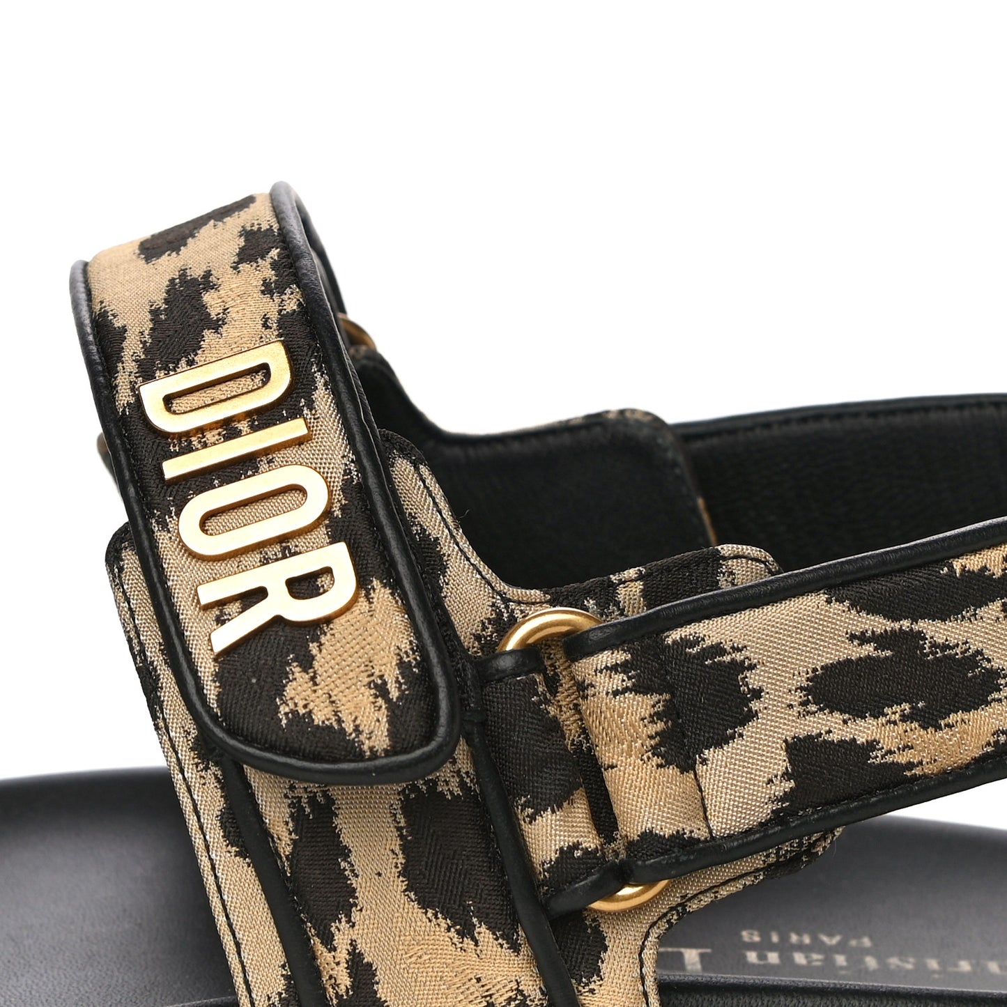 Technical Fabric Mizza Print DiorAct Sandals 41 Beige Multicolor