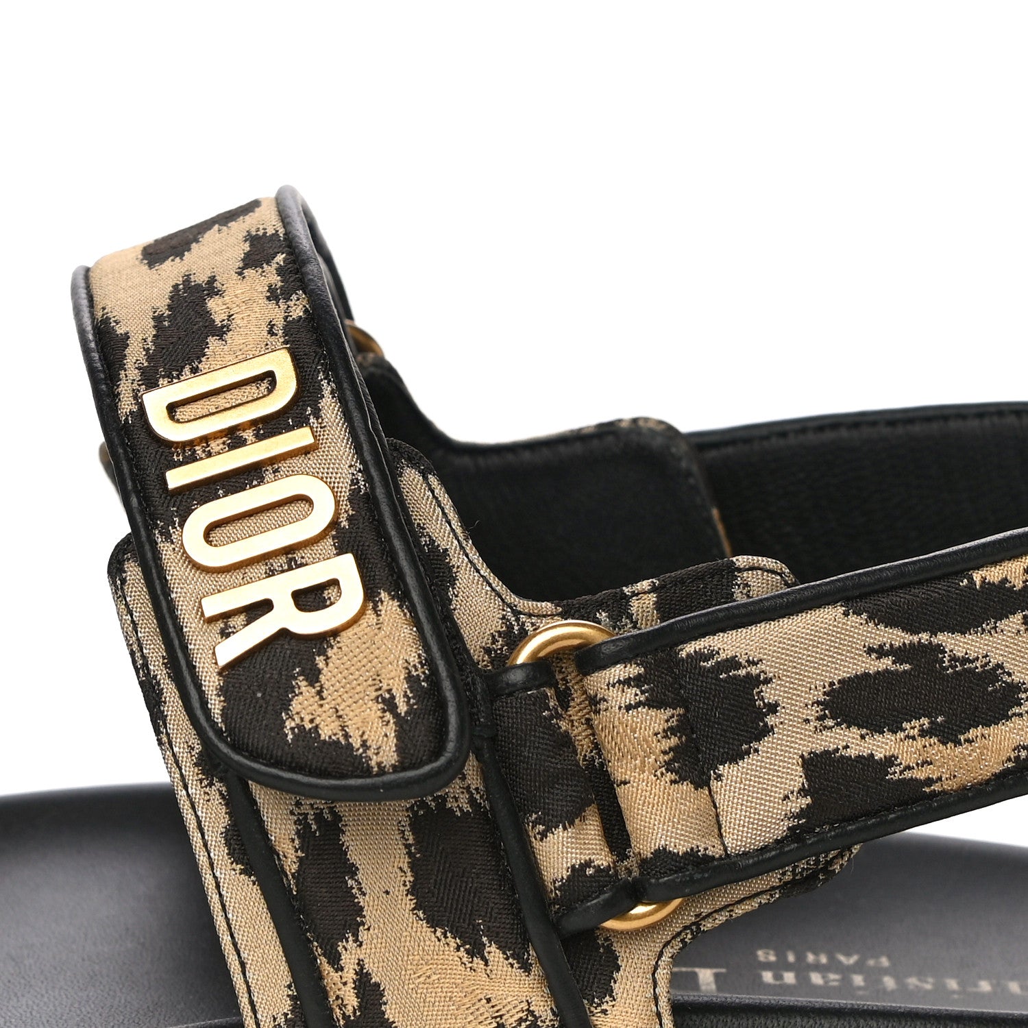 Christian Dior Technical Fabric Mizza Print DiorAct Sandals 41 Beige Multicolor 10 of 14