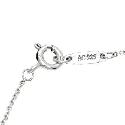 Tiffany Sterling Silver Letter D Round Pendant Necklace 4 of 5