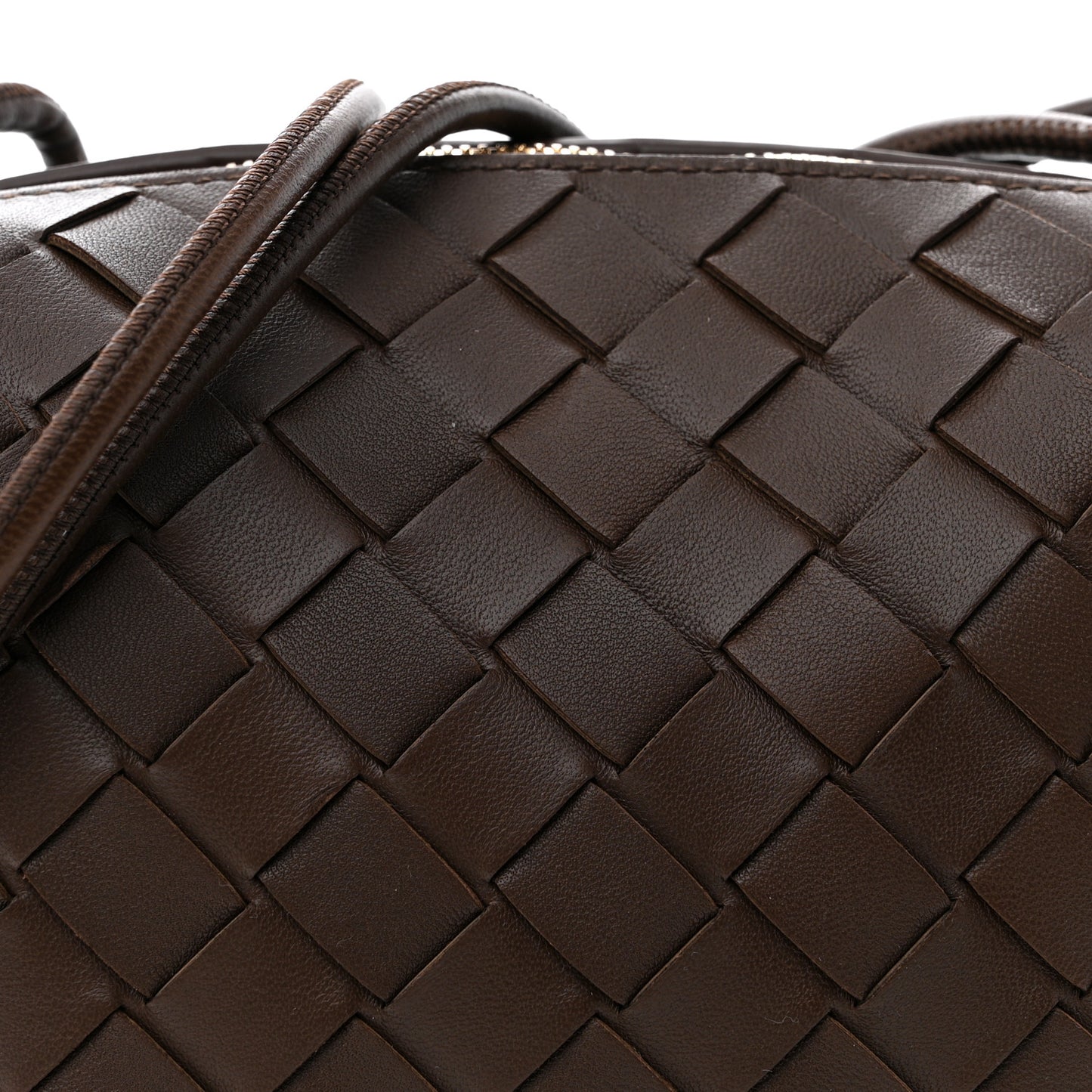 Nappa Intrecciato Mini Loop Camera Bag Light Brown