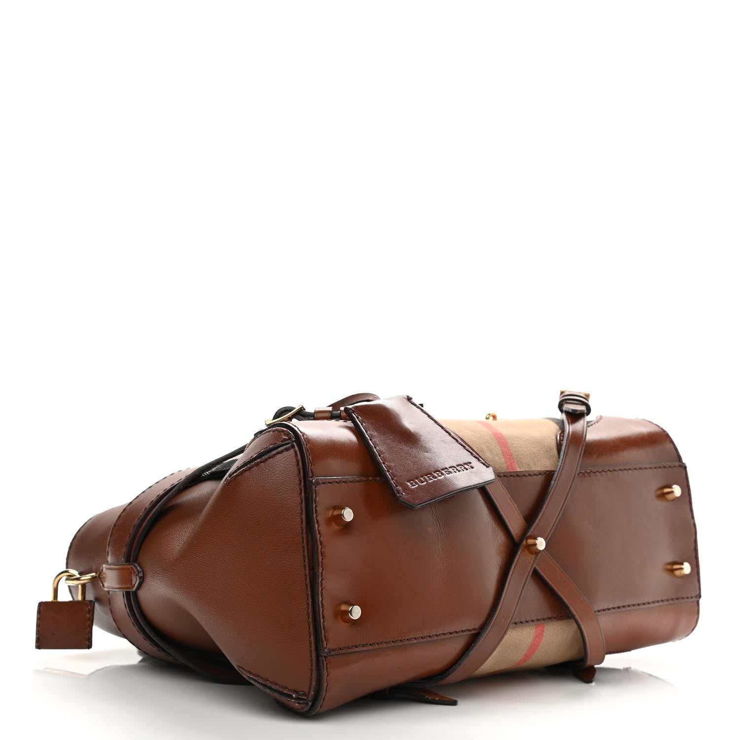 Burberry House Check Small Gladstone Dark Tan 6 of 37