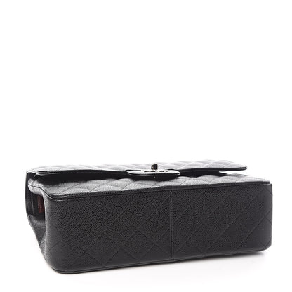 Chanel Caviar Quilted Jumbo Double Flap Black 4 of 11