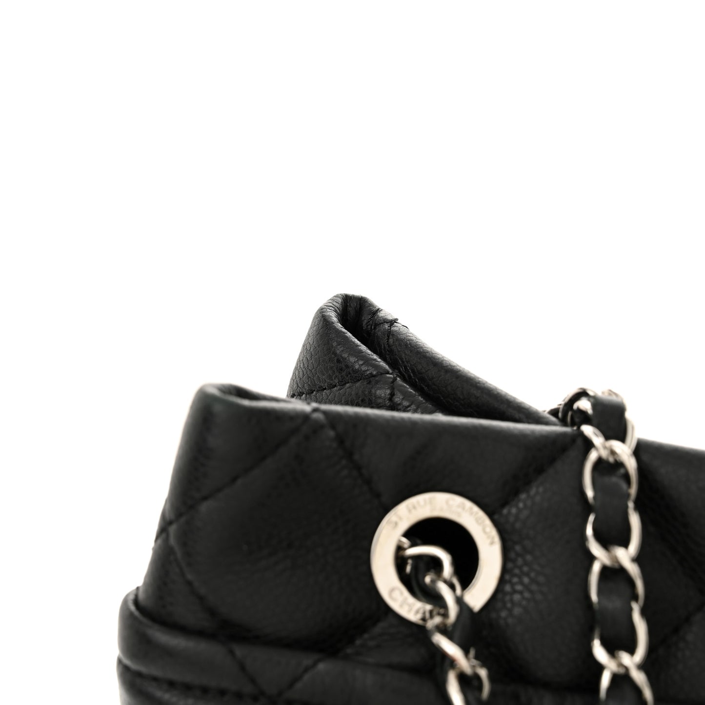 Caviar Quilted CC Timeless Soft Tote Black