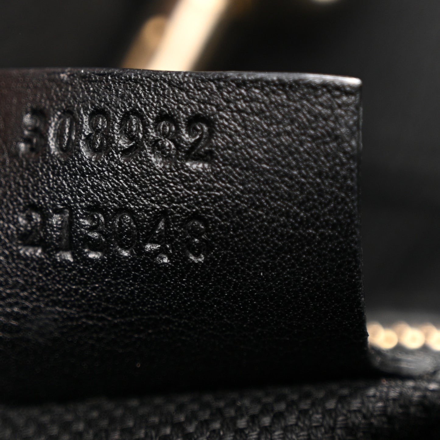 Patent Medium Soho Chain Shoulder Bag Black