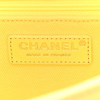 Chanel Denim Coco Jumbo Single Flap Yellow 6 of 10