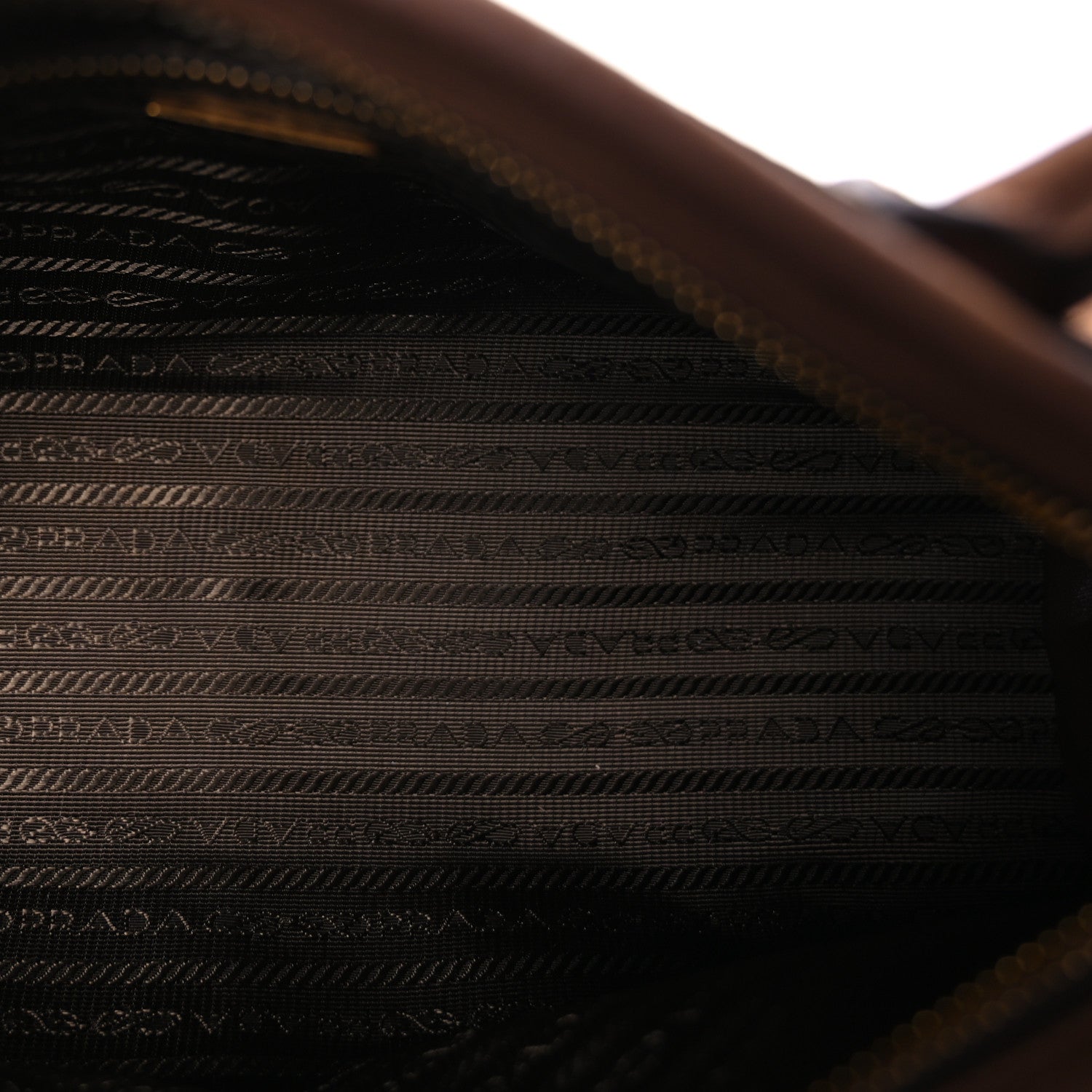 Prada Nubuck Triangle Medium Bonnie Shoulder Bag Cacao 4 of 8