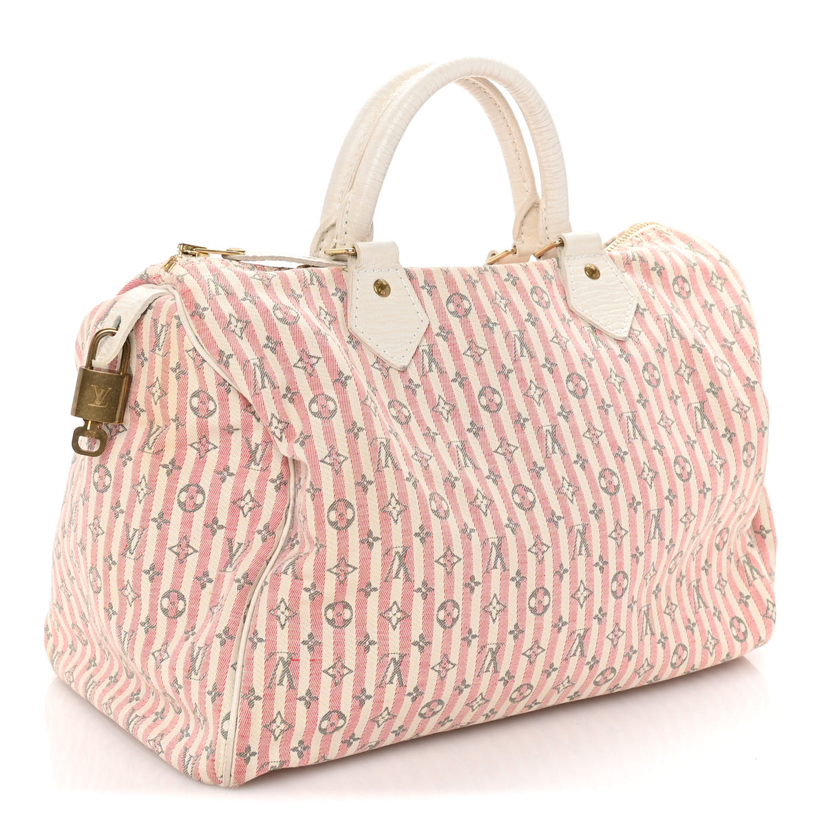 Louis Vuitton Mini Lin Croisette Speedy 30 Rouge 2 of 8