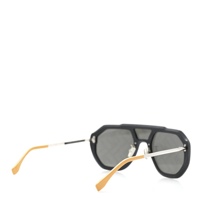 Fendi Acetate FF Aviator Sunglasses FE40006U Black Yellow 4 of 6