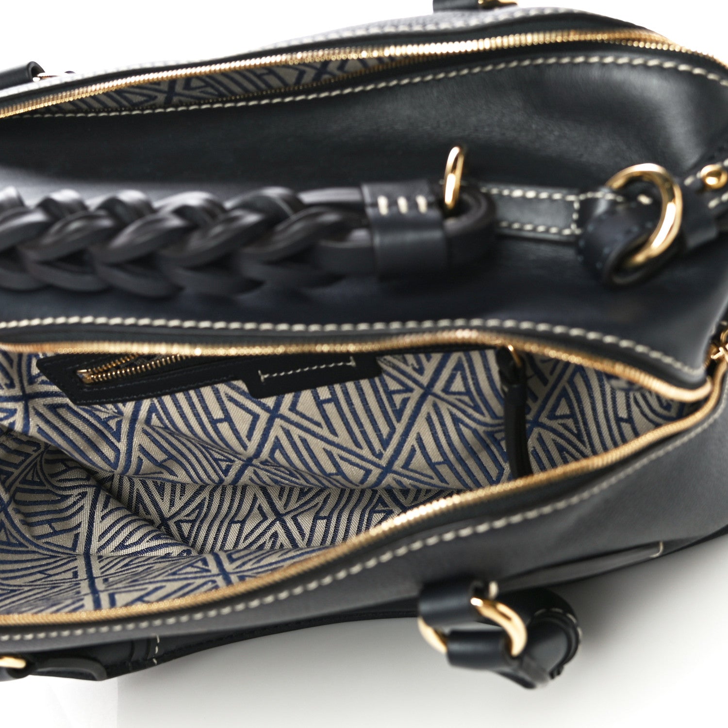 Chloe Calfskin Medium Daria Full Blue 6 of 14