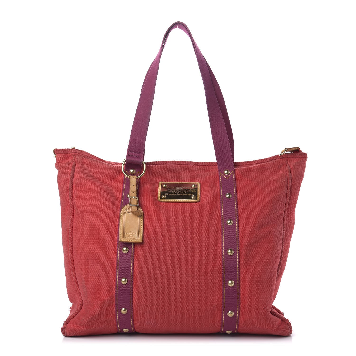 Louis Vuitton Antigua Cabas GM Red 1 of 10