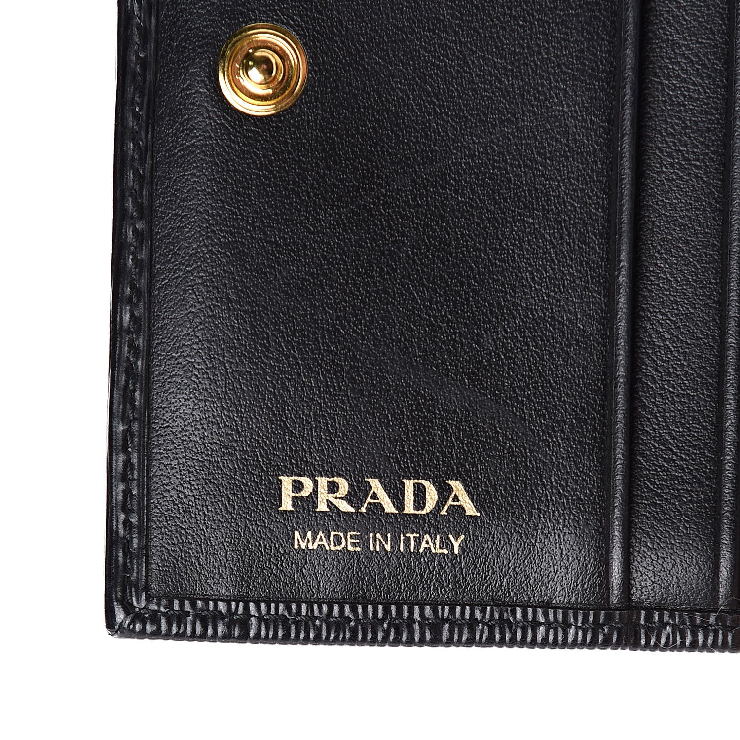 Prada Vitello Move Bi-Fold Wallet Black 7 of 8