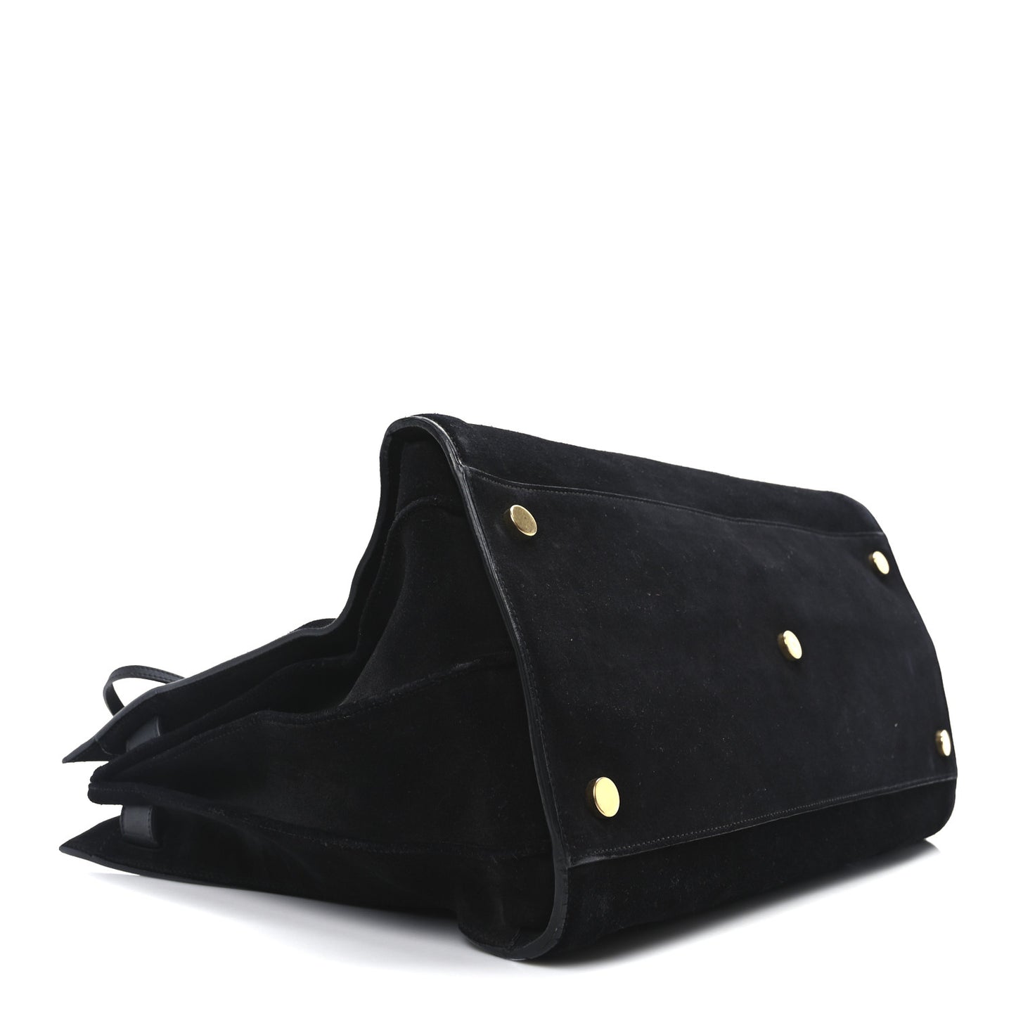 Suede Calfskin Large Sac De Jour Carryall Black