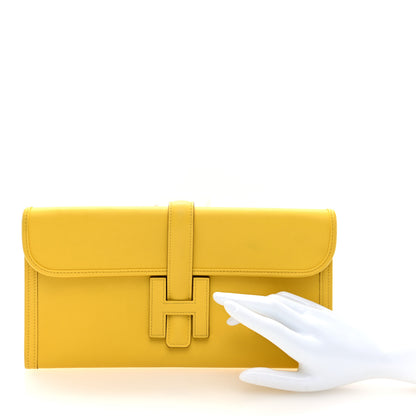 Hermes Swift Jige Elan 29 Clutch Jaune De Naples 2 of 7