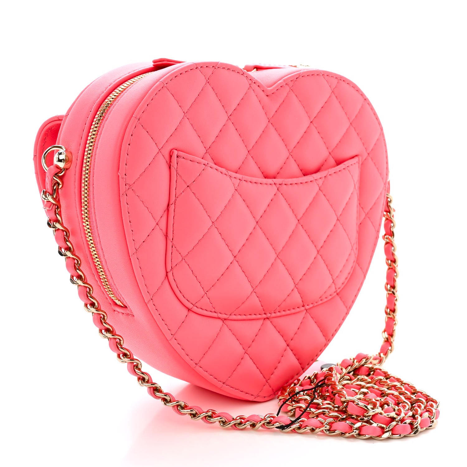 Chanel Lambskin Quilted CC In Love Heart Bag Pink 3 of 12