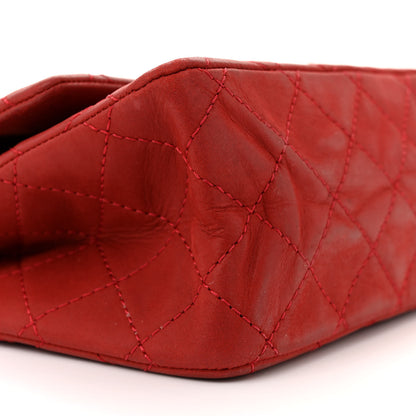 Chanel Iridescent Calfskin Quilted 2.55 Reissue 226 Flap Red 9 of 15