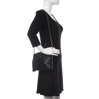 Chanel Lambskin Quilted Flap Tassel Camera Case Black 2 of 18