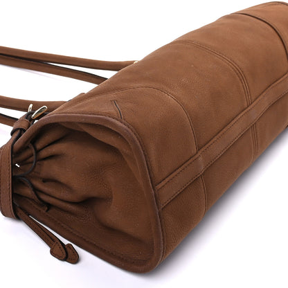 Prada Nubuck Triangle Medium Bonnie Shoulder Bag Cacao 7 of 8
