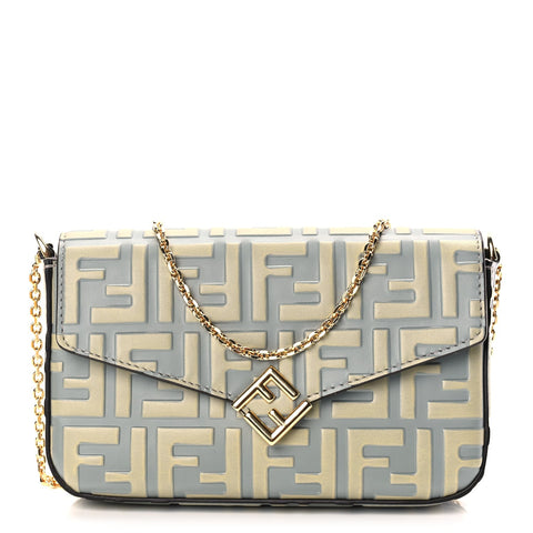 Vitello Liberty FF Diamonds Wallet On Chain Milk Sage