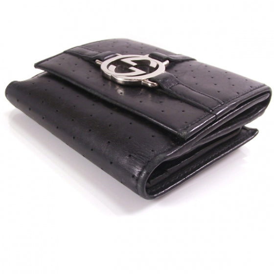 Leather Perforated Britt Wallet