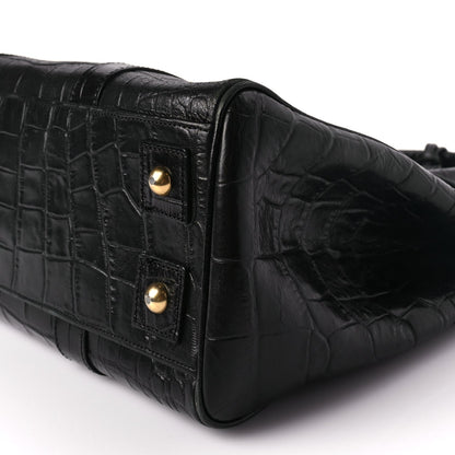 Mulberry Calfskin Crocodile Embossed Bayswater Black 8 of 8
