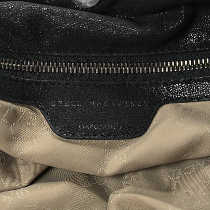 Stella McCartney Shaggy Deer Small Falabella Fold Over Tote Black 5 of 10