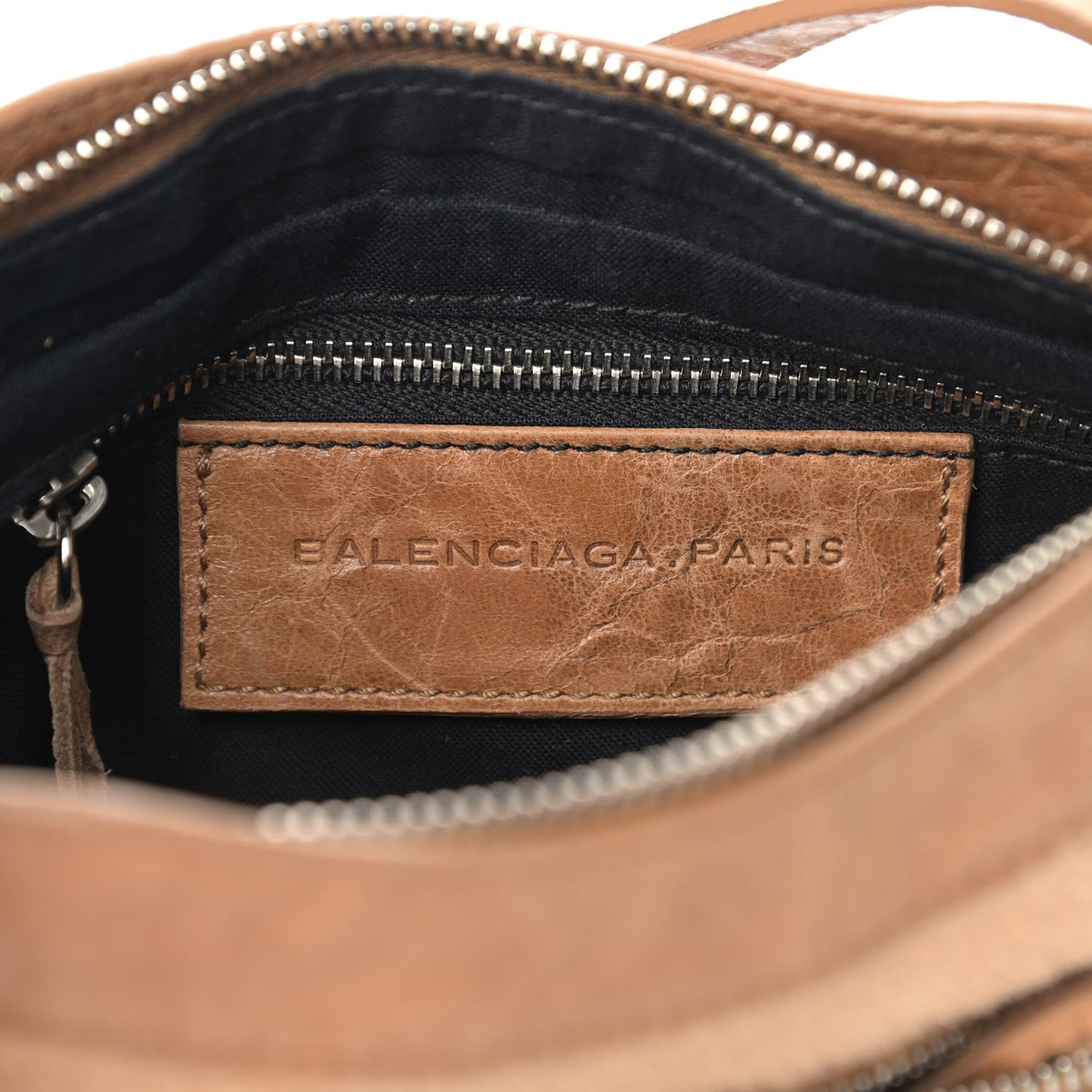 Chevre Pony Hair Classic Silver Hardware Shoulder Bag Camel