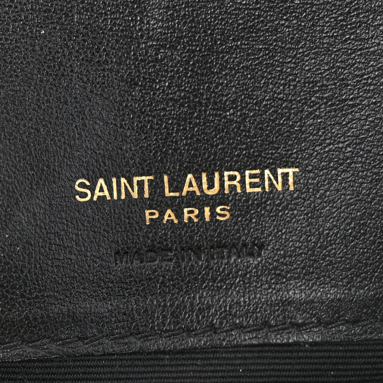 Saint Laurent Crocodile Embossed Monogram Phone Holder Crossbody Black 6 of 7
