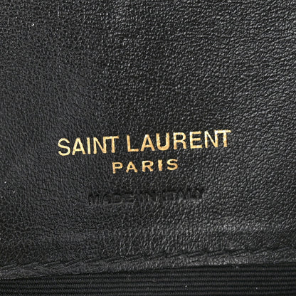 Saint Laurent Crocodile Embossed Monogram Phone Holder Crossbody Black 6 of 7