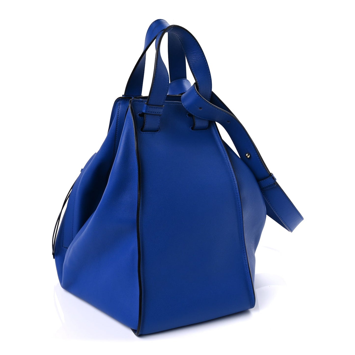 Calfskin Large Hammock Shoulder Bag Electric Blue