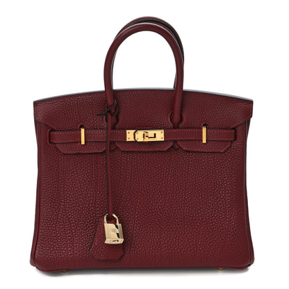 Hermes Togo Birkin 25 Rouge H 1 of 8