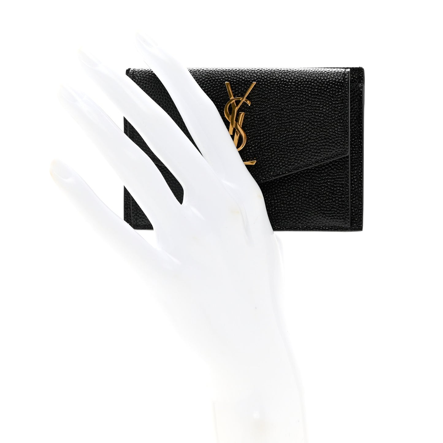 Grain De Poudre Uptown Monogram Card Case Black