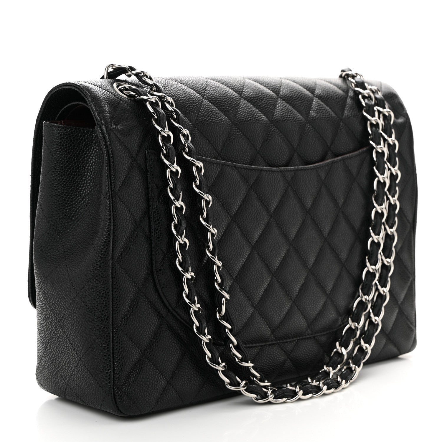 Chanel Caviar Quilted Maxi Double Flap Black 3 of 7
