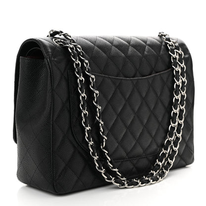 Chanel Caviar Quilted Maxi Double Flap Black 3 of 7