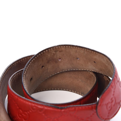 Gucci Guccissima Interlocking G 40mm Belt 90 36 Red 4 of 9