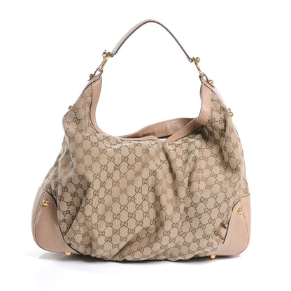 Gucci Monogram Large Jockey Hobo 3 of 6