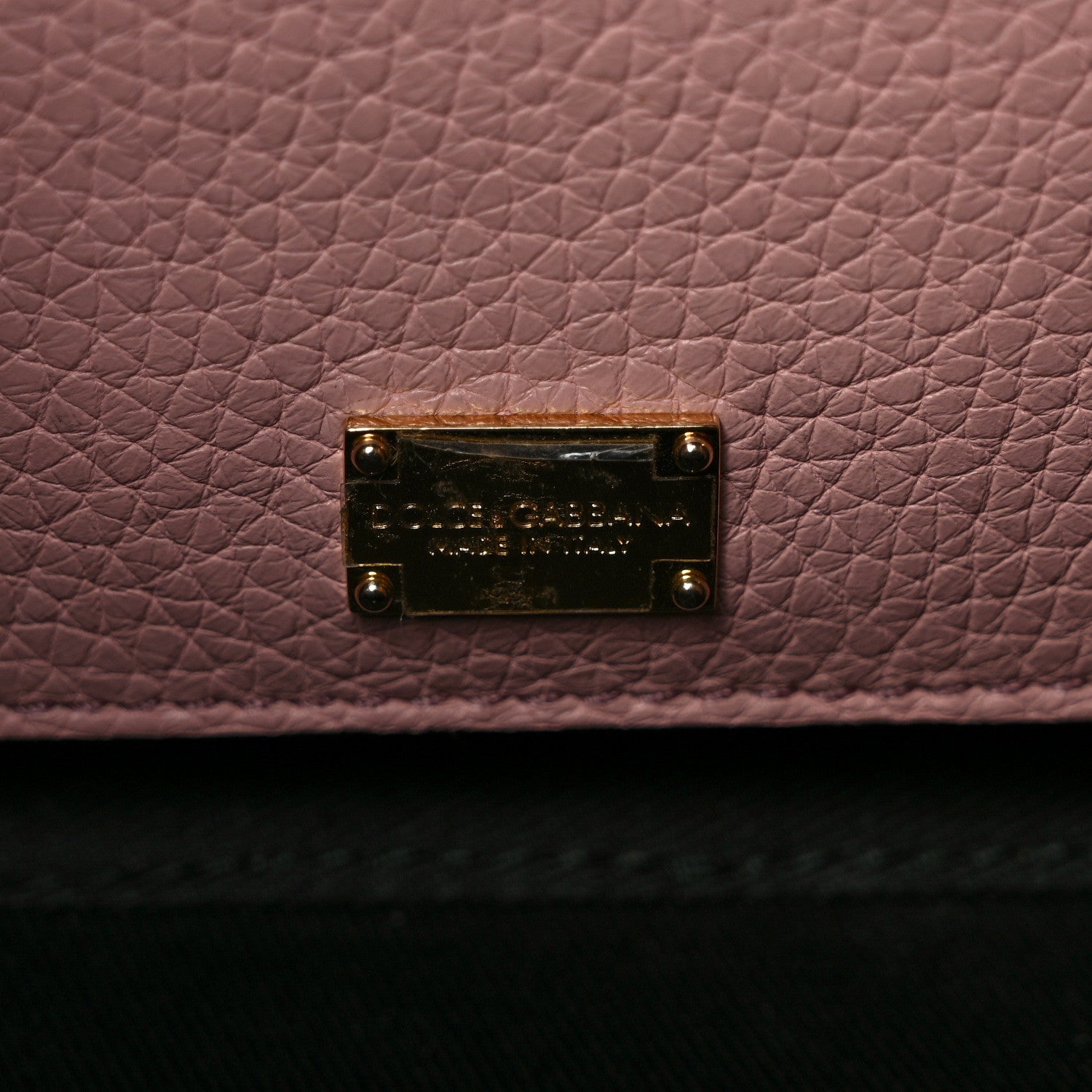 Dolce & Gabbana Drummed Calfskin Rosaria Shoulder Bag Pink 6 of 11