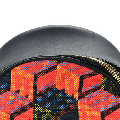MCM Jaquard Cubic Monogram Rockstar X-Mini Tracy Backpack Multicolor 6 of 8