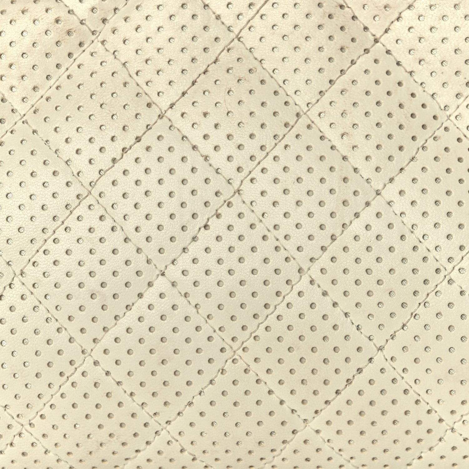 Chanel Lambskin Perforated Timeless Clutch White 8 of 9