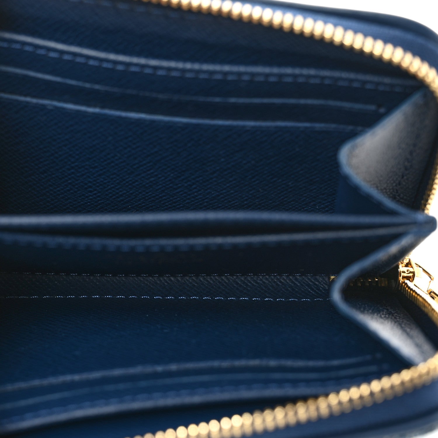 Louis Vuitton Denim Monogram Jacquard Zippy Coin Purse Bleu 5 of 7