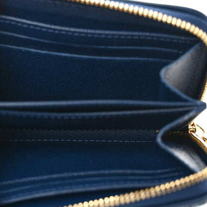 Louis Vuitton Denim Monogram Jacquard Zippy Coin Purse Bleu 5 of 7